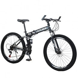 ZHANGOO Bike ZHANGOO Mountain Bicycle Folding Bike Ergonomic Saddle Retractable Easy To Fold, Small Space Occupation, Anti-skid Tires, Comfortable And Beautiful(Size:27 speed)