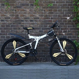 Zhangxiaowei Bike Zhangxiaowei Mountain Adult Sport Bike, 24-26-Inch Wheels 21 Speed Folding Cycle with Disc Brakes Multiple Colors, 26 inch