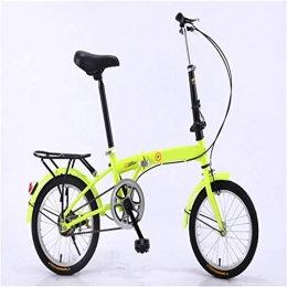 Zhangxiaowei Bike Zhangxiaowei Ultralight Portable Folding Bicycle for Children Men And Women Lightweight Aluminum Frame Fold Bike16-Inch, Yellow