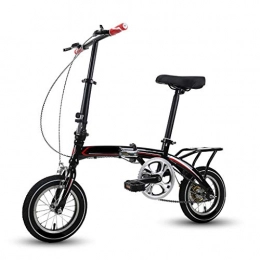 ZHEDYI Folding Bike ZHEDYI 12in Adult Student and Child Portable Folding Bike Bicycle, Single Speed Mountain Bike, High Carbon Steel Easy to Fold, Front and Rear Wheel V Brake, Load Capacity 120kg (Color : B)