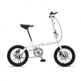 ZHEDYI Bike ZHEDYI 16in Folding Bike Bicycle, Single-speed Student Bicycles For Commuting Boys and Girls, Casual Lightweight Ultra-light Mobility Bikes, Aluminum Alloy Handlebar Disc Brake