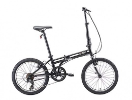 ZiZZO Folding Bike ZiZZO Unisex's EuroMini Ferro 20" 29 lbs Light Weight Folding Bike (Black), 20 inch