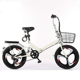 ZJBKX Folding Bike ZJBKX Folding Bicycle for Men and Women, Ultra Light and Portable Adult 20-Inch Small Student Bicycle with Variable Speed and Shock Absorption