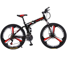 Zlw-shop Bike Zlw-shop Folding bike Folding Bike, 26-inch Wheels Portable Carbike Bicycle Adult Students Ultra-Light Portable Adult folding bicycle (Color : Red, Size : 27 speed)