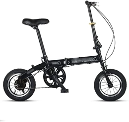 ZLYJ Folding Bike ZLYJ 12 Inch Folding Bicycle, Folding Bicycle City Bike, Comfortable Portable Compact Lightweight With Suspension for Students And Urban Commuters A, 12inch