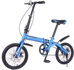 ZLYJ Bike ZLYJ 16 Inch Foldable Bikes Light And Portable Adult Mini Bicycle Folding Carbon Steel Frame Mechanical Disc Brake City Commuter Car B, 20inch
