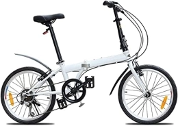 ZLYJ  ZLYJ 20 Inch Folding Bike Ultralight And Portable Adult Bicycle With Variable Speed Flywheel With 6 Gears D, 20inch