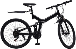 ZLYJ Folding Bike ZLYJ 26 Inch Folding Bike, Carrying Capacity for Mountain Trails and Any Comfortable Commuting Suitable for Most People A, 26inch