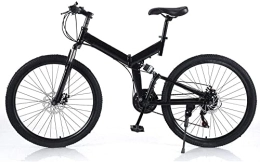 ZLYJ  ZLYJ Adult Folding Bike, 26-Inch, Mountain Bike, Folding Bike, Road Bike, 21-Speed Off-Road Bike, City Bike, Carbon Steel Folding Bike 26inch
