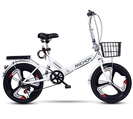 ZLYJ Bike ZLYJ Folding Bicycle Shift ​Disc Brakes Small Bicycle Suitable for Mountain Roads and Rain and Snow Roads Aluminum Alloy Ultraligh Folding Bike 20 Inches C, 20 in