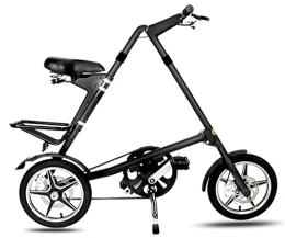ZLYJ Folding Bike ZLYJ Mini Folding Bicycle 16 "Dual Disc Brakes Folding City Bike Wheel Aluminum Frame A, 16inch