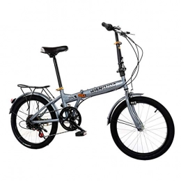 ZPEE Bike ZPEE Compact Variable Speed Mountain Bike, Ultra-light 20 Inch Foldable Bike, Leisure Carbon Steel Folding Bicycle, Outdoor Pedal Road Bikes