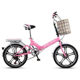 ZRN Bike ZRN Folding Bikes, Road Bikes, City Commuter Bike 20 Inch, Portable Comfort 7 Speed Wheel