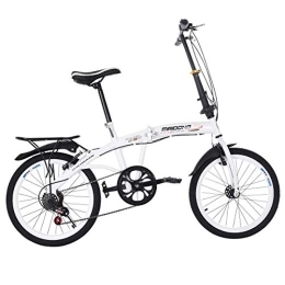 ZSMLB Bike ZSMLB Adult Road Bikes Mountain Bikes20in Folding Bicycle 7 Speed City Suspension Compact Bike with High Tensile Steel Urban Commuters Mini Mountain Bike for Adult Men and Women Teens