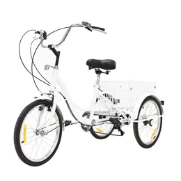 ZSMLB Bike ZSMLB Adult Road Bikes Mountain BikesAdult Tricycle with Steel Frame | Folding Tricycle with Large Bike Basket | Folding Trike | Adult Trike Bike for Women Men Errands Exercise Mobility Fun