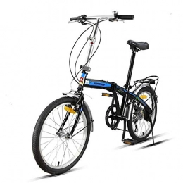 ZTIANR Bike ZTIANR Folding Bicycle, 20 Inch 7 Speed City Bicycle Bike High Carbon Steel Bow Frame, Stylish Leisure Commuter Car, Student Variable Speed Bicycle