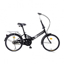 ZTIANR Bike ZTIANR Folding Bicycle, 20 Inch Adult Ultralight Portable Bike Disc Brake Variable Speed Folding Bike Youth Student Bicycle, Black