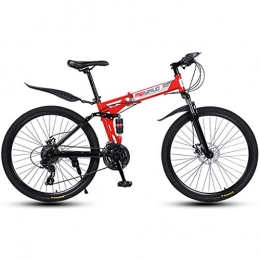 ZTMN Bike ZTMN 26-inch Bicycle, 21-speed Full Suspension Mountain Bike, Adult Folding Bike, Adult Bike, Adult Mountain Bike