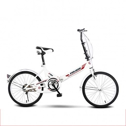 ZYD Bike ZYD Adult Folding Bike, 20-inch Wheels, Without Rear Carry Rack, Black