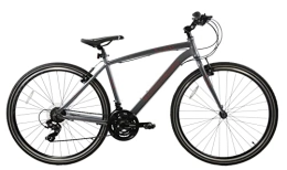 Ammaco Bike Ammaco. Pathway X1 700c Hybrid Trekking Sports Commuter Urban Mens Bike 17" Frame Lightweight Grey 21 Speed