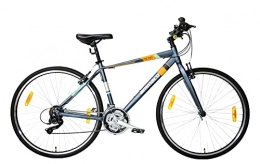 Discount Bike Ammaco Rapide Mens Sports Hybrid Bike 700c Wheel 18" Alloy Lightweight Frame 21 Speed Grey / Orange / Blue