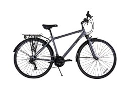 Bounty Hybrid Bike Bounty Country Hybrid Bike - Lightweight Alloy Frame, 18 Speed Shimano Gears, Zoom Suspension Forks - ideal for cycling Enthusiasts