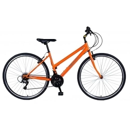 Discount Bike Discount Falcon Urban Low Step 700c Wheel Womens Hybrid Trekking Bike 17'' Frame Orange