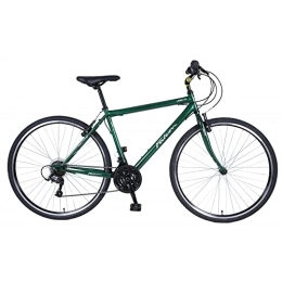 Discount Hybrid Bike Hard To Find Bike Parts Falcon Urban 700c Wheel Mens 19'' Frame Trekking Hybrid Green Commuter Bike