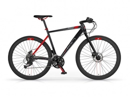 MBM Bike Hybrid Bike MBM Skin alloy and hydraulic disk-brake (Black, L (H54))