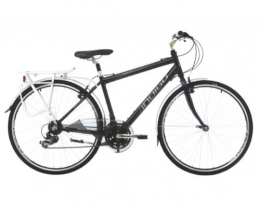 Indigo Bike indigo Men's Regency LX Hybrid Bike - Black, 17 Inch