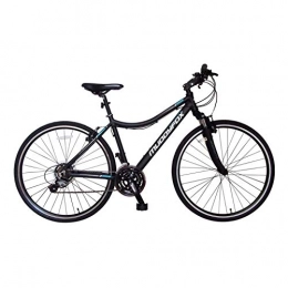 Muddyfox Unisex Tempo 200 Hybrid Bike Black/Teal 700Wh/16Fr