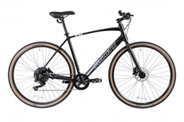 Planet X Fat Baz Hybrid Bike Adventure Cycle Road Bicycle With Disc Brakes (Satin Black Medium)