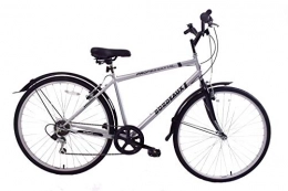 Professional Bordeaux 700c Wheel Mens Hybrid City Trekking Bike 22" Frame 6 Speed Silver