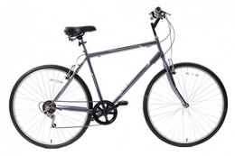  Hybrid Bike Professional Premium Mens 700c Hybrid Commuter City Bike 21" Frame 6 Speed Grey