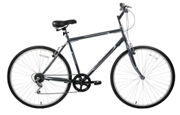Discount Bike Professional Premium Mens Hybrid Bike Commuter City Touring Trekking Bike 700c Wheel 21" Frame Large Frame Grey