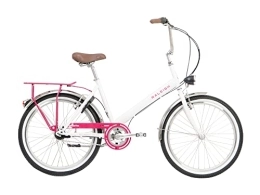 Raleigh Bike Raleigh - HOP24T2 - Hoppa 24 Inch Unisex Hybrid Bike in White / Pink One Size