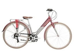 Raleigh  Raleigh - PNG21WT - Pioneer Grand Tour 700c 24 Speed Women's Hybrid Bike in Burgundy / Silver Size Large