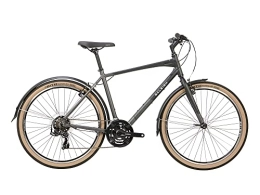 Raleigh Bike Raleigh - STA16MT - Strada 650b 21 Speed Men's Hybrid Bike in Black / Grey Size Small