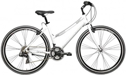 Women's Hybrid Bike Cycles Adriatica Boxter FY with Aluminium Frame, 28Inch Wheel Shimano 21Speed, Bianco
