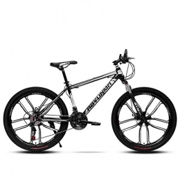 YeeWrr Electric Bikes For Adults Men Environmentally Friendly Transportation, Comfortable Riding, 24/26 Inch Mountain Bike,Lightweight Hybrid Bike-Black_White_10Spokes_21speed_24inches