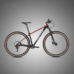 WSS Bike 2.0 carbon fiber mountain bike 29er 11s off-road road bike dual disc brakes for men and women competition 27.5er mountain bike 15 17 19inch2.0-Black and red_29er 15