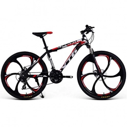 WSS Bike 21 / 24 / 27 / 30-speed 26-inch mountain bike-dual disc brakes-suitable for adult students off-road bike black-21 Speed