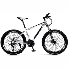 21/24/27 Speed Adult Men's Mountain Bike 26" Wheel, High Carbon Steel Bicycle, Vari Speed Mountain Bike,White,27 speed