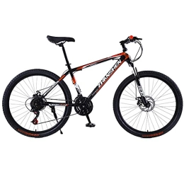 SHANJ Mountain Bike 21-30 Speed Mens Mountain Bike, 24 / 26inch Adult Offroad Bicycle, City Commuter Road Bike, Suspension Fork and Disc Brake