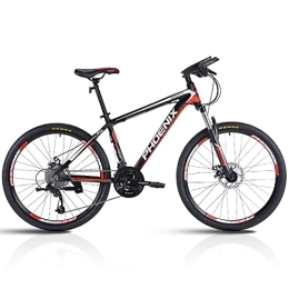 Generic Mountain Bike 24 / 26 / 27.5-inch Mountain Bike, 27 Speed Mountain Bicycle With High Carbon Steel Frame and Double Disc Brake, Front Suspension Shock-Absor Men and Wom