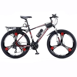 Aoyo Mountain Bike 24 / 26 / 27.5 Inch Variable Speed Bicycle, Off-road Mountain Bike Bicycle Bicycle Adult Student(Color:Three knife wheels-black and red)