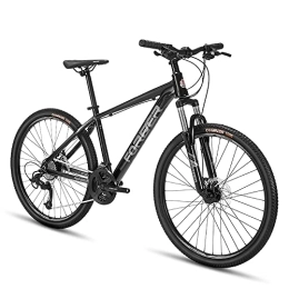  Mountain Bike 24 / 26-inch Mountain Bike, 27 Speed Mountain Bicycle With Lightweight Alloy Frame and Double Disc Brake, Front Suspension Shock-Absorbing Men and Women's Outdoor Cycling Road Bike