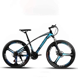 WJSW Bike 24 Inch Adult Mountain Bike, Double Disc Brake Bikes, Beach Snowmobile Bicycle, Upgrade High-Carbon Steel Frame, Aluminum Alloy Wheels