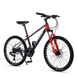  Mountain Bike 24 Inch Mountain Bike, 24 / 27 Speed Aluminium Alloy MTB Frame, hard-tail mountain bike with Hydraulic Lock Out Fork and Hidden Cable Design, Dual Disc Brake MTB Bike for Adults