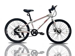 LEONX Mountain Bike 24" Lightweight Alloy City Bikes Kids Bicycles Light Weight Cycle 24" Wheels 8 Gears & Dual Disc Brake
